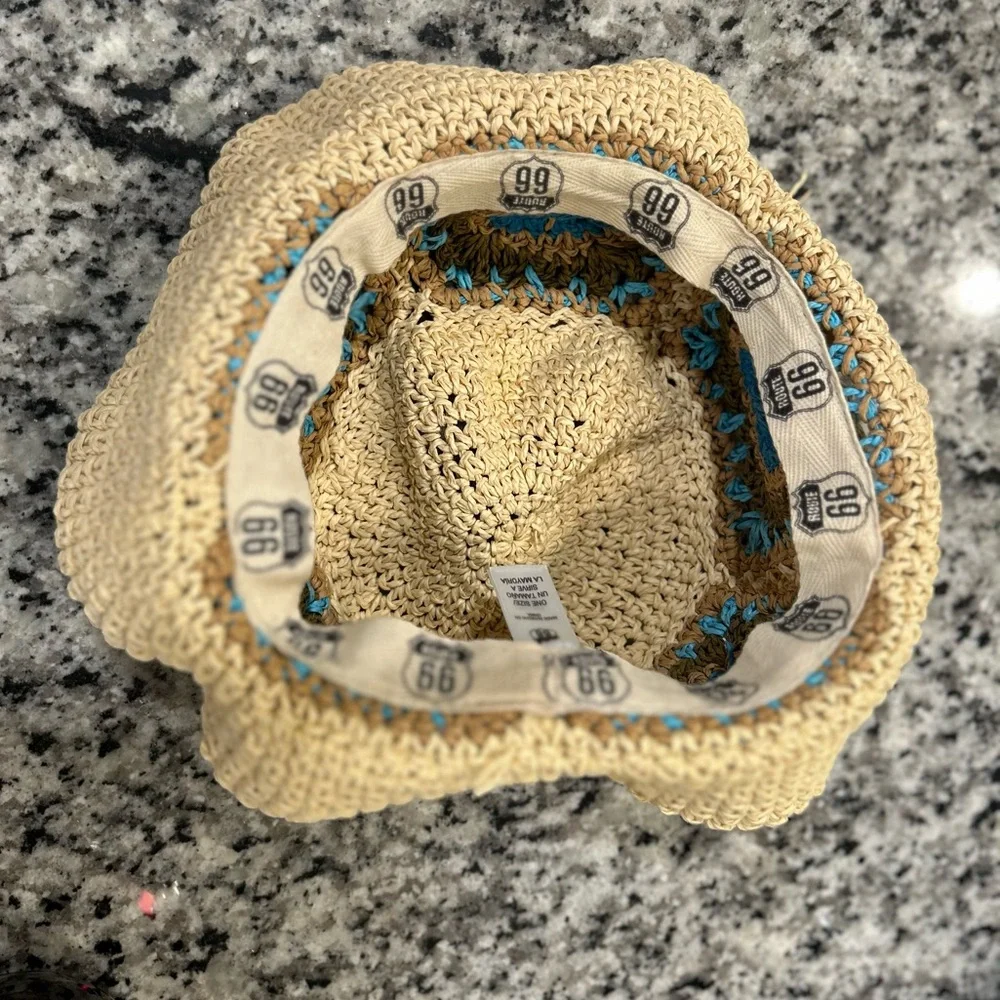 ☮️ Vintage Peace Sign Floppy Hat - Picture 3 of 3